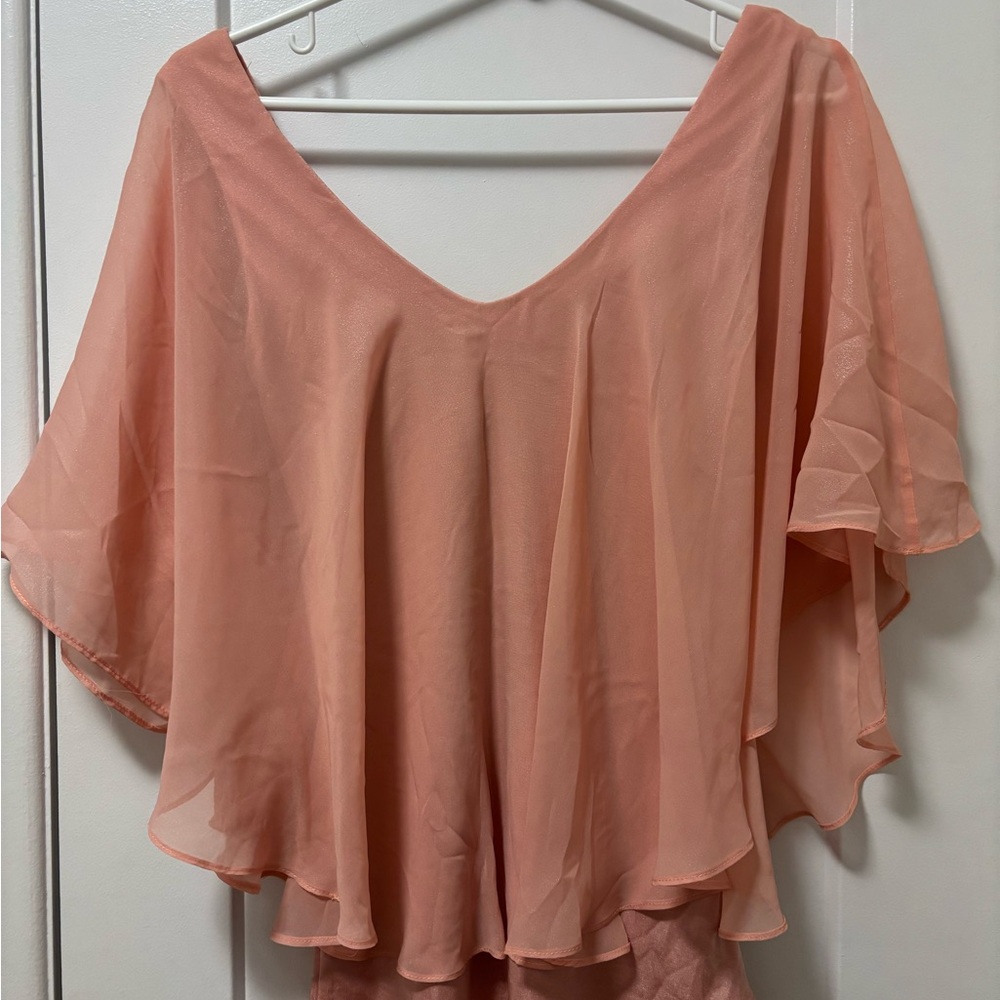 Le Chateau Peach Blouse